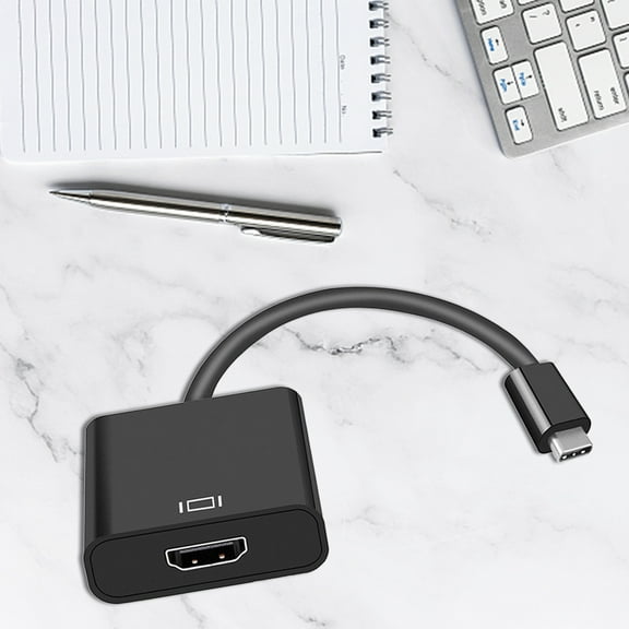 Joernso USB C to HDMI-compatible Multiport Adapter for Thunderbolt 3 to 4K Output Charging Port