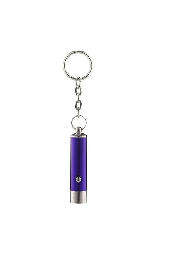 UV Flashlight Keychain Mini Battery Operated Portable Multifunctional Anti-fake Money Detection Metal Black Lamp Torch Key Ring Backpack Supplies