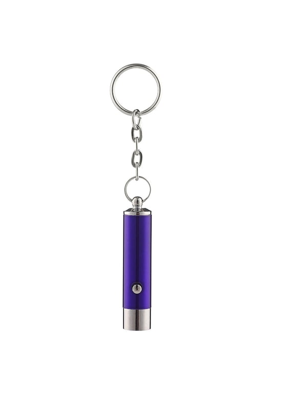 UV Flashlight Keychain Mini Battery Operated Portable Multifunctional Anti-fake Money Detection Metal Black Lamp Torch Key Ring Backpack Supplies