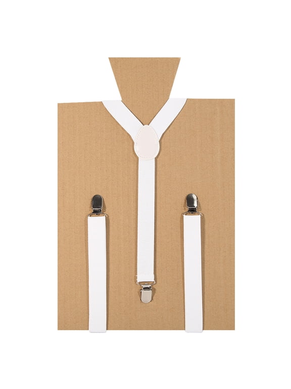 Unisex Elastic Y-Shape Braces Men's Women's Adjustable Clip-on Suspenders