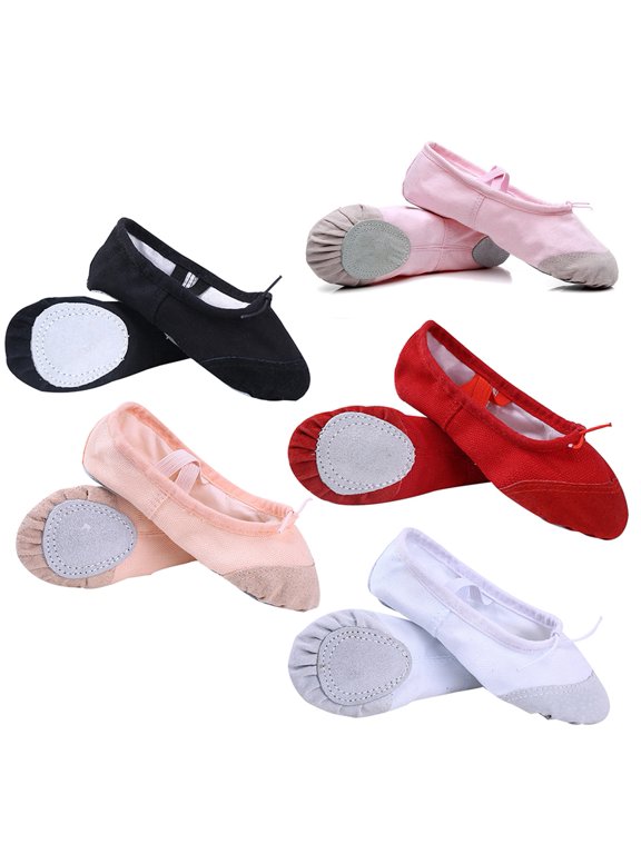 Unisex Kids Adult Indoor Pointed Gymnastics Soft Sole Ballet Dance Yoga Shoes