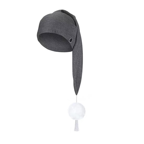 Joernso Unisex Night Sleeping Hat with Pom Ball Adjustable Solid Color Elastic Design Thermal Hat for Cold Weather Autumn Winter Hat