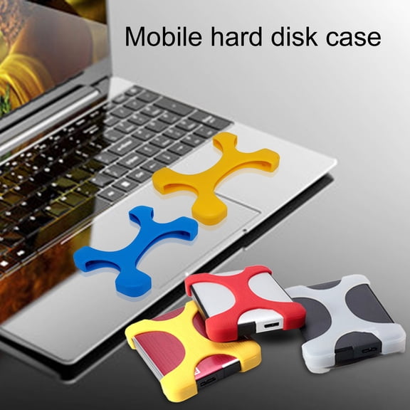 Joernso Universal 2.5 Inch Shockproof HDD Enclosure Mobile Hard Disk Silicone Case Cover Protector
