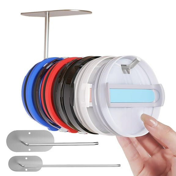 Joernso Wall Hanging Storage Rack Punch-free And Puch Type Great Load Bearing Roll Paper Dispenser Cup Lid Holder Kitchen Utensil Organizer Bathroom Towel Holder