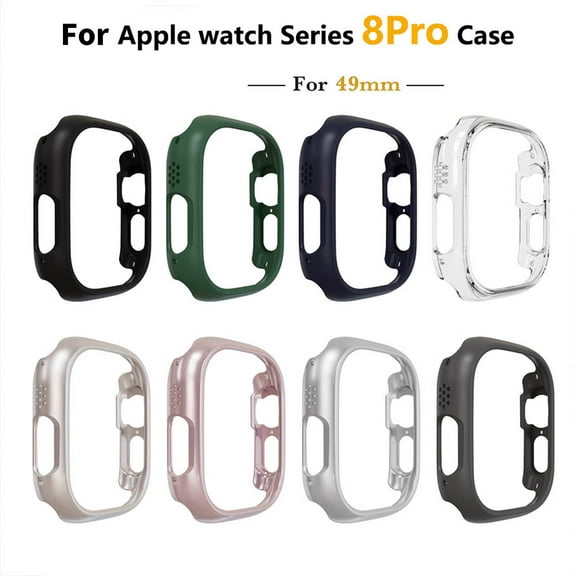 Joernso Watch Cover Hollow Ergonomic Anti-scratch Wear-resistant Solid Color Drop-proof Hard PC Watch Protective Case Bumper Shell for Apple Watch Ultra 49mm