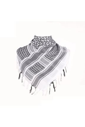 Women Scarf Thickened Palestine Keffiyeh Wide Tassel Printed Vintage Sunshade Decorative Neck Protection Unisex Soft Warm Shawl Four Season Scarf
