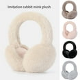 thumbnail image 1 of Joernso Women Winter Earmuffs Faux Fur Thick Cozy Solid Color Elastic Lightweight Anti slip Foldable Ear Ear Cover Outdoor Ear Warmers, 1 of 8