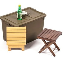 Joernso Wooden Folding Stool Portable Lightweight Heavy Duty Indoor Outdoor Camping Hunting Picnic Fishing Mini Collapsible Chair Seat