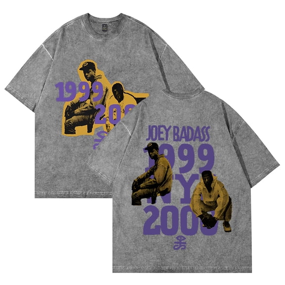 Joey Badass Vintage Wash Cotton Tshirt Womens Men Short Sleeve Hip Hop Tee Shirts