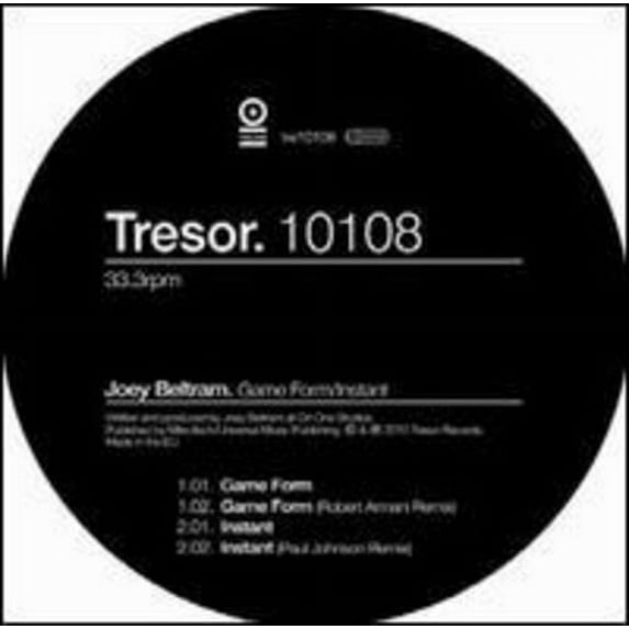 Joey Beltram - Game Form/Instant - Techno - Vinyl
