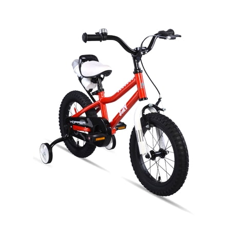 Joey Hopper 14 Inch Easy Assembly Kid's Bicycle, Bell Included, Red