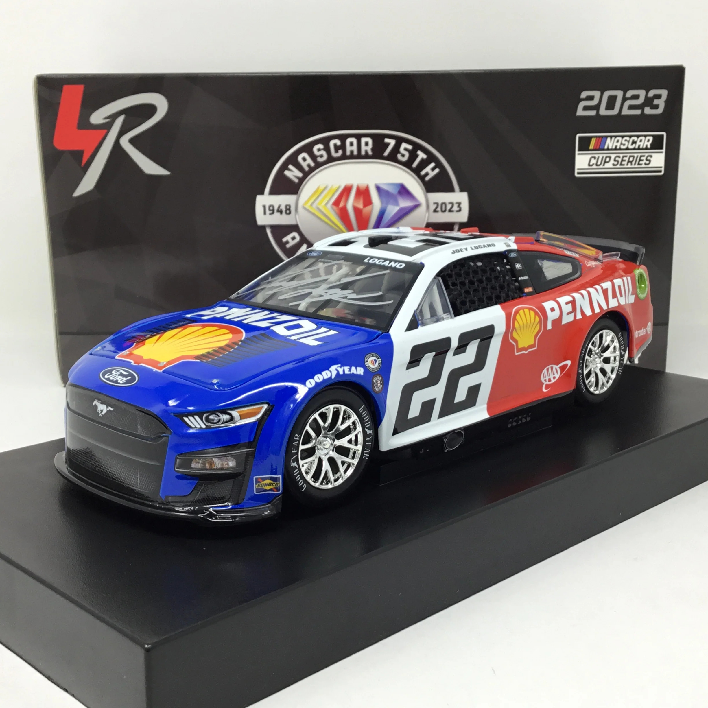 Joey Logano 2023 Shell-Pennzoil Darlington Throwback 1:24 Autographed ...