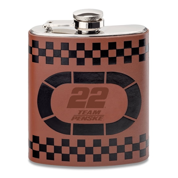 Joey Logano NASCAR Leather Flask