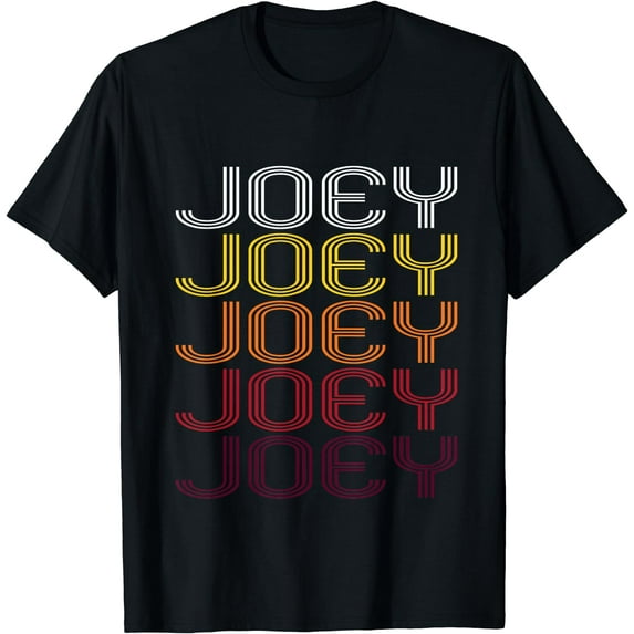 Joey Retro Wordmark Pattern - Vintage Style T-shirt