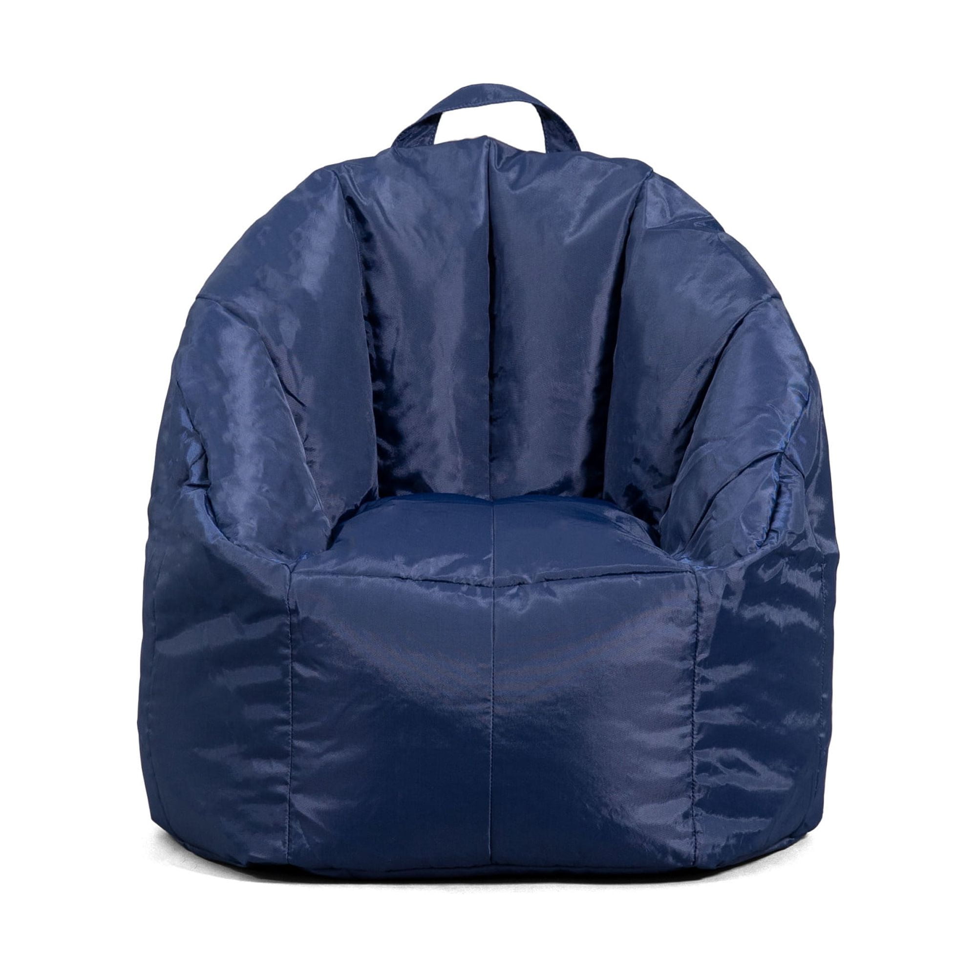 Big Joe Joey Junior Bean Bag Chair for Kids, 1.5 ft Nylon Blend Lightweight Lounge Chair, Durable Polyester, Navy