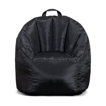 Big Joe Joey Junior Kids Bean Bag Chair, 1.5 Feet, Durable Polyester Nylon Blend, Black