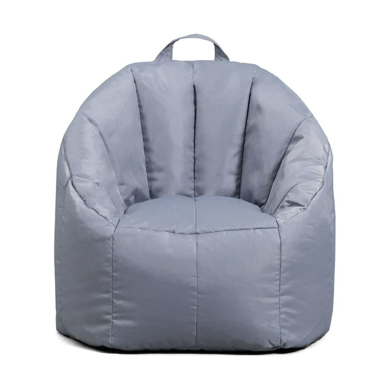Big Joe Kids Bean Bag Chair, Feet, Durable Polyester, Gray