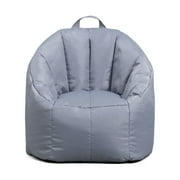 Big Joe Joey Junior Bean Bag Chair for Kids, 1.5 ft Nylon Blend Lightweight Lounge Chair, Durable Polyester, Gray
