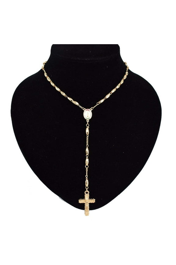 18k Layered real gold filled religious necklaces rosary #6