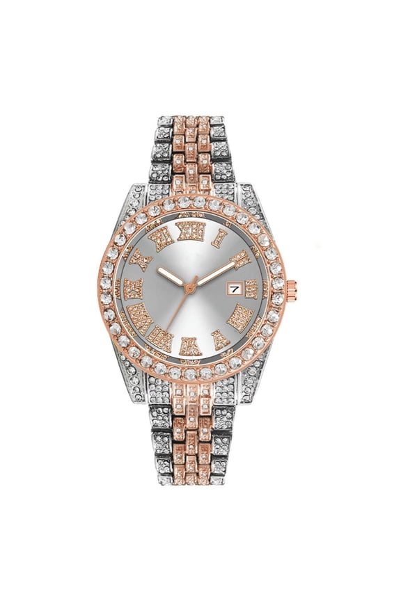 Iced out Presidential two tones watch high quality unisex hip hop #3