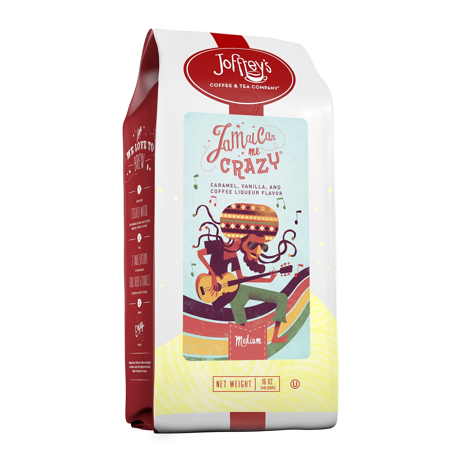 Finger Lakes Coffee Roasters Jamaican Me Crazy Whole Bean Coffee | 12-Ounce Bags (Pack Of 6)