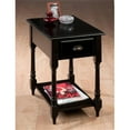 thumbnail image 1 of Jofran 1034-7 Chairside Table with Turned Leg  Quarter Round Routered Edge and Dark, 1 of 1