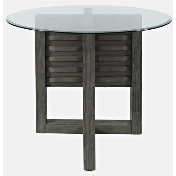 Jofran Altamonte Contemporary 48" Round Dining Table with Glass Top