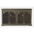 thumbnail image 1 of Jofran Archdale 65" Gothic Arch Transitional Sideboard Storage Cabinet with Glass Doors, 1 of 12