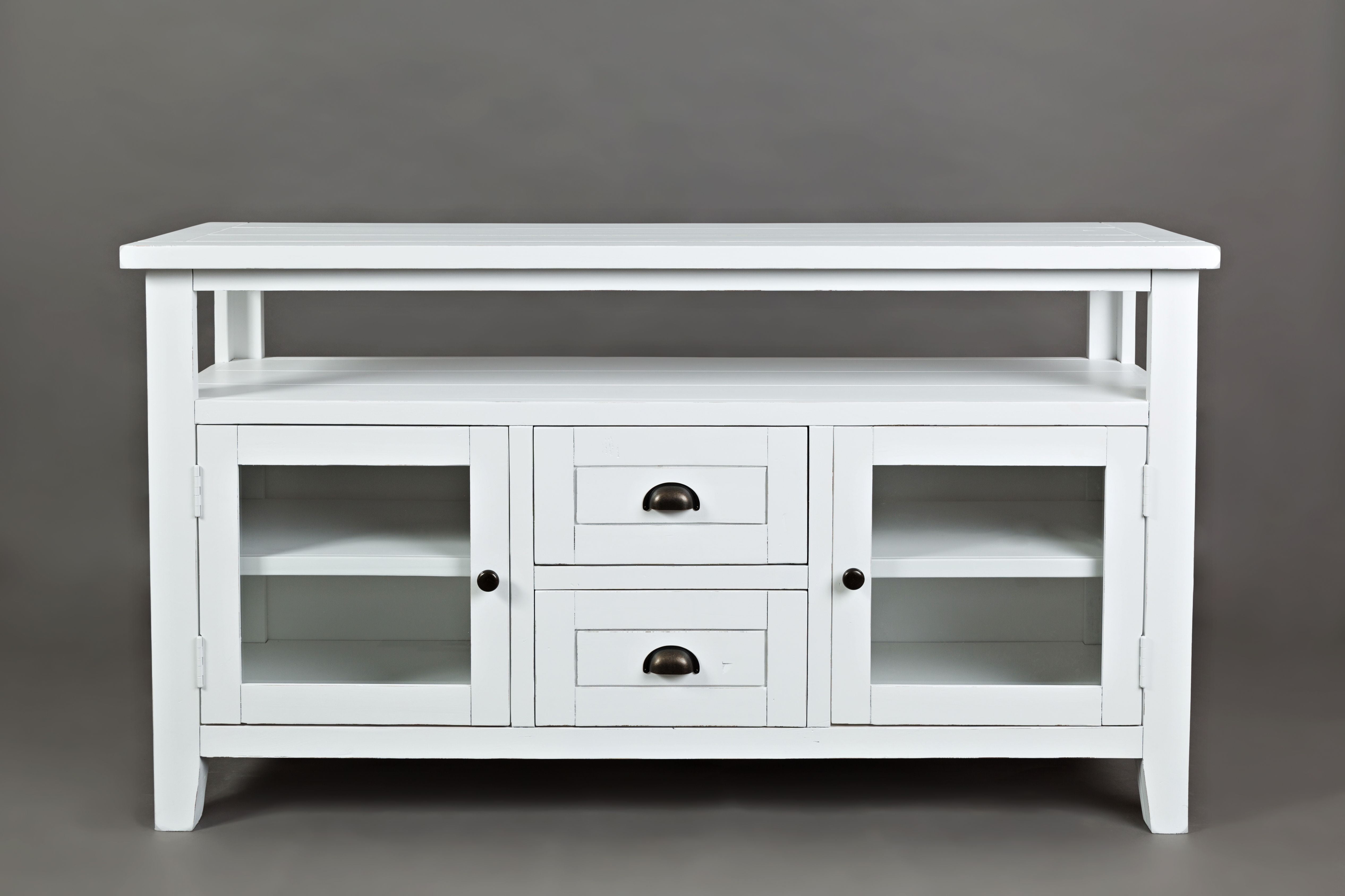 Artisan's Craft 42" Weathered White Transitional Storage Bench