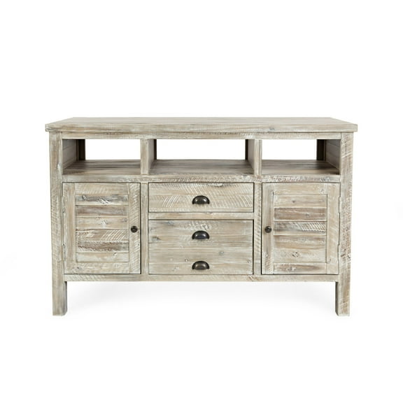 Jofran Artisan's Craft Rustic Farmhouse Distressed Acacia Media Console 50"