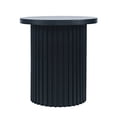 thumbnail image 1 of Jofran Auden 24" Round Mid-Century Modern Fluted Pedestal Base End Table, 1 of 3