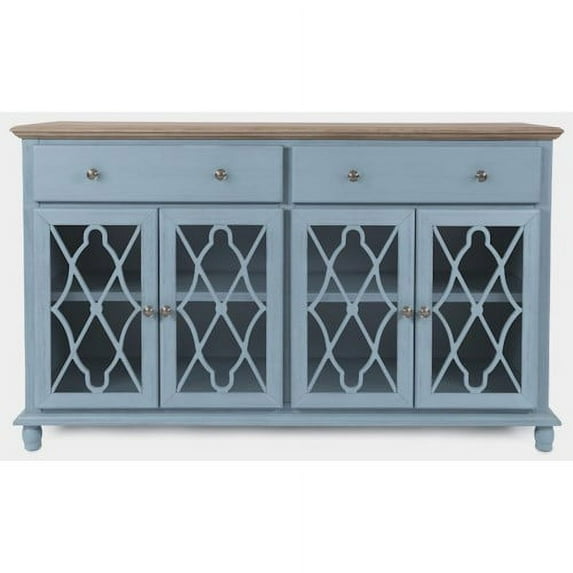 Jofran Aurora Hills Country Wire-Brushed 4 Door Accent Chest