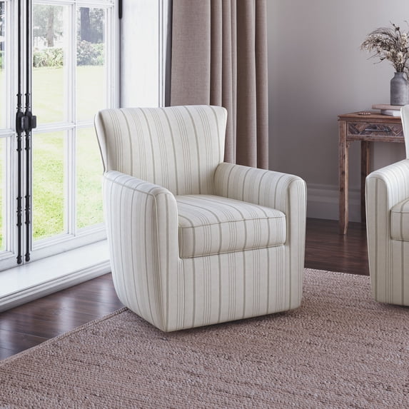 Jofran Blakely Harper Contemporary Traditional Swivel Accent Chair