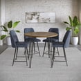 thumbnail image 1 of Jofran Five Piece Round Modern  Solid Wood Counter Height Dining Set, 1 of 9