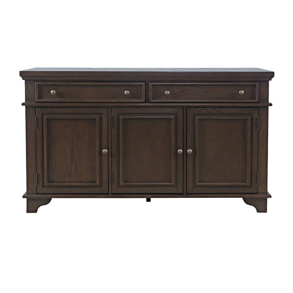 Jofran Brentwood 60" Modern Transitional Three Door Sideboard Storage Cabinet