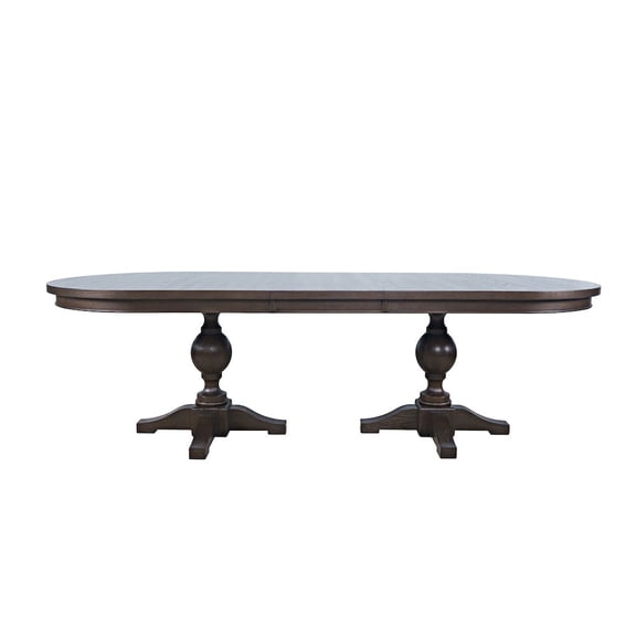 Jofran Brentwood Modern Transitional 102" Double Pedestal Dining Table