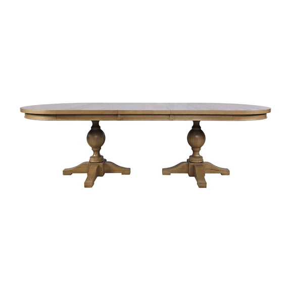 Jofran Brentwood Modern Transitional 102" Double Pedestal Dining Table