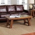 thumbnail image 1 of Jofran Cannon Valley Rustic Distressed Industrial Trestle 50" Coffee Table, 1 of 9