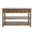 thumbnail image 1 of Claremont 50" Transitional Rustic Wood Sofa Console Table with Storage, 1 of 11