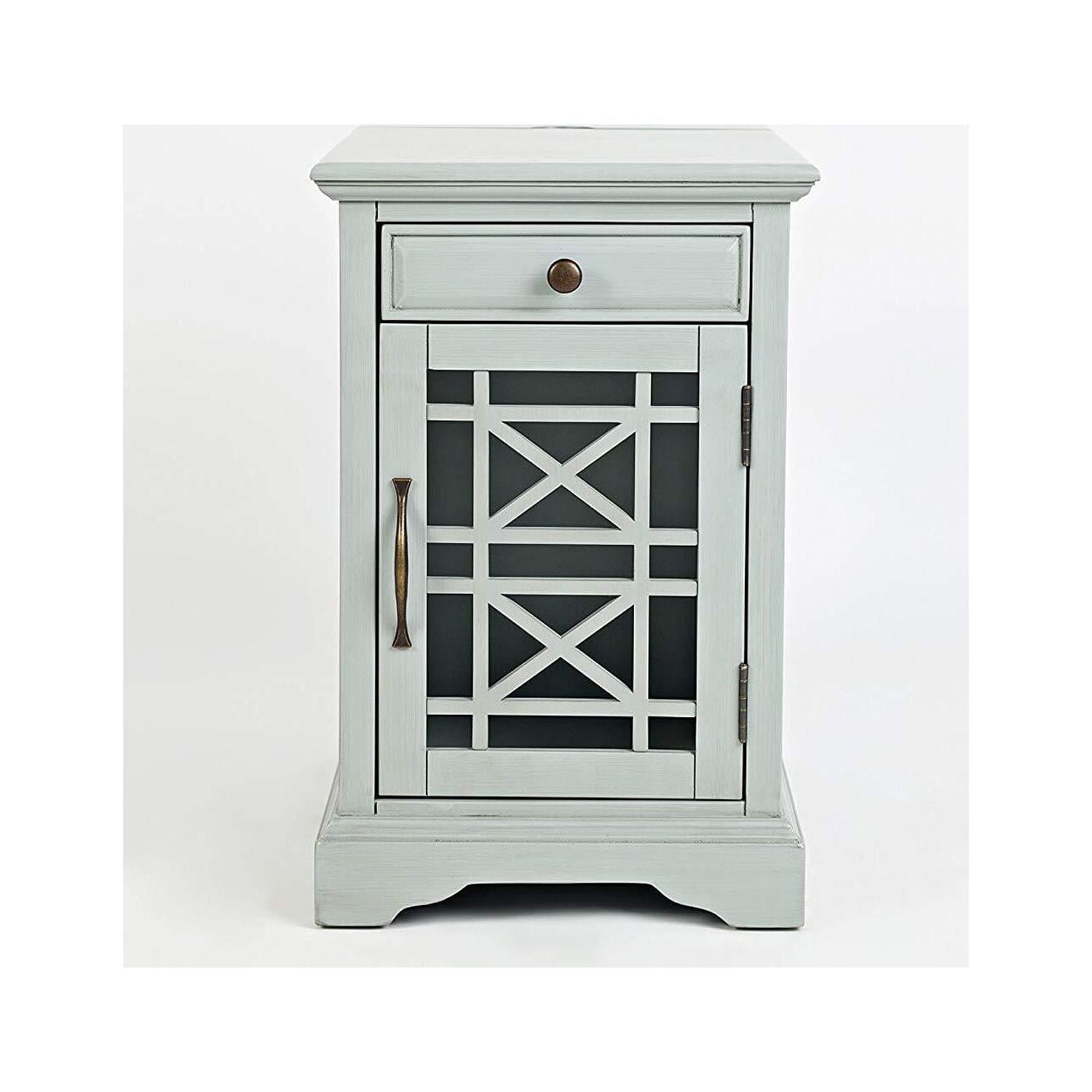 Jofran Craftsman USB Charging Chairside End Table