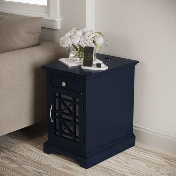 Jofran Craftsman USB Charging Chairside End Table