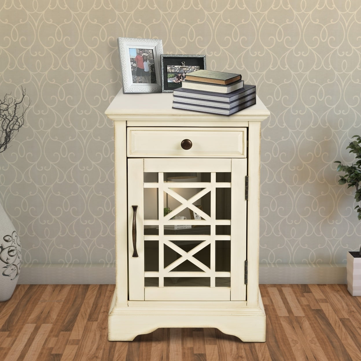 Jofran Craftsman USB Charging Chairside End Table