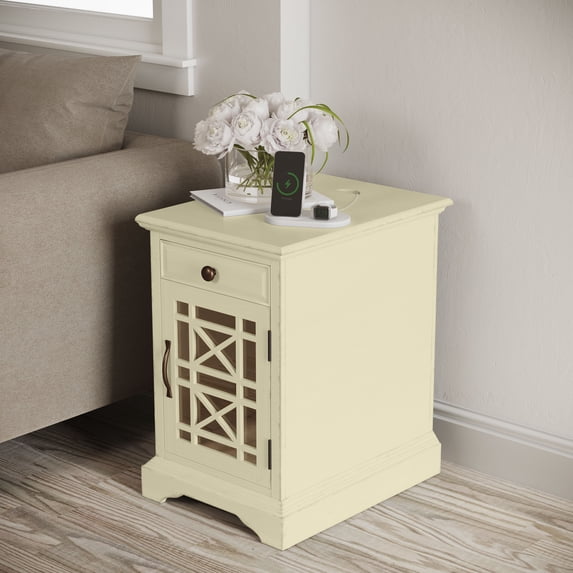 Jofran Craftsman USB Charging Chairside End Table