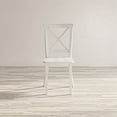 thumbnail image 1 of Jofran Eastern Tides Coastal Wire-Brushed Acacia X-Back Acacia Dining Chair (Set of 2), 1 of 7
