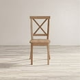 thumbnail image 1 of Jofran Eastern Tides Coastal Wire-Brushed Acacia X-Back Acacia Dining Chair (Set of 2), 1 of 6