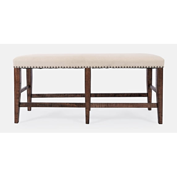 Jofran Fairview Backless Dining Bench, Counter Height 36'', Oak
