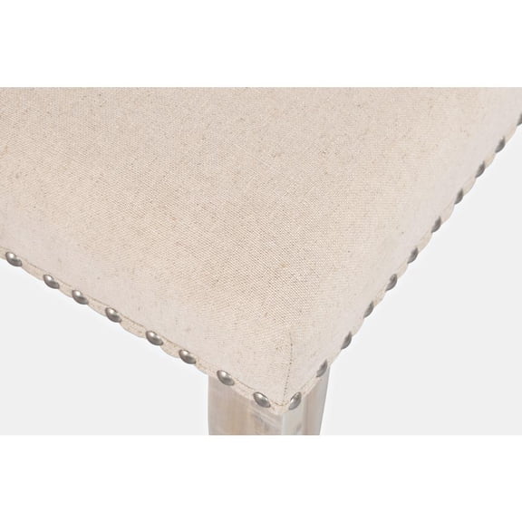 Jofran Fairview Transitional 52" Backless Upholstered Dining Bench