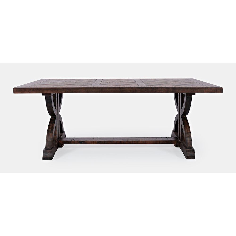 Fairview Distressed Brown Acacia Rectangular Coffee Table