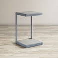 thumbnail image 1 of Jofran Global Archive Distressed Acacia and Stainless Steel "C" Table, 1 of 8