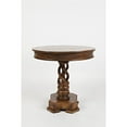 thumbnail image 1 of Jofran Global Archive Hand Carved Solid Mango Wood Pedestal Table, 1 of 13
